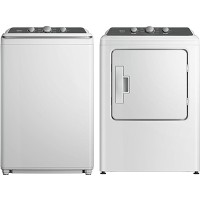 White Top Load Washer & Electric Dryer